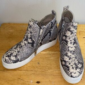 Steve Madden snake skin sneaker wedges